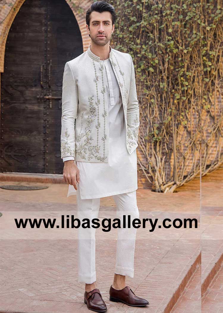 New Release off White Embellished Wedding Prince 